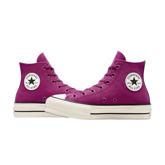 NEW Womens Converse Chuck Taylor All Star Hi Lift Platform Violet A11143C Size 7 - Picture 4 of 7